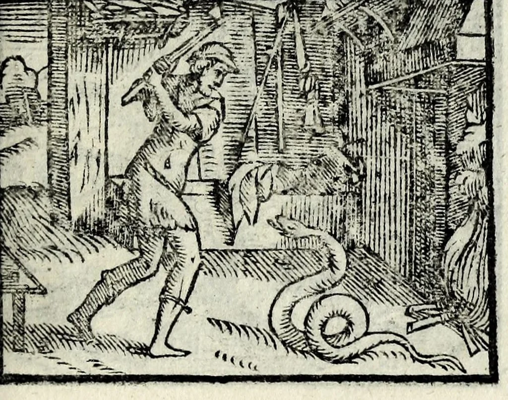 An illustration from Centvm fabvlae ex antiqvis scriptoribus acceptae, et graecis latinisq́; tetrastichis senarijs explicatae, 1587, leaf 131