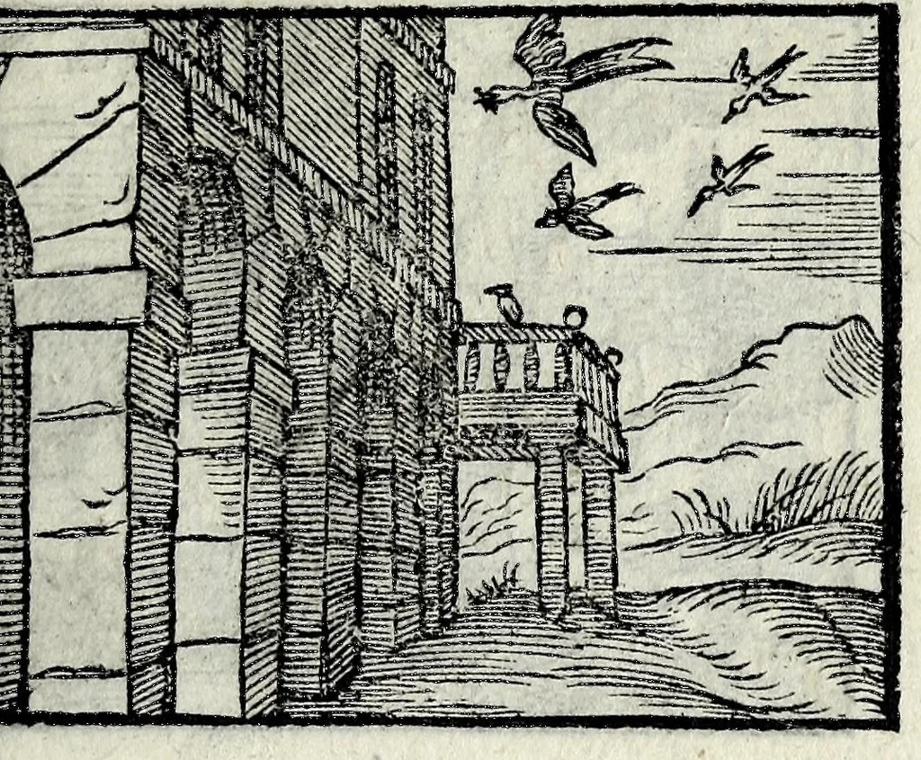 An illustration from Centvm fabvlae ex antiqvis scriptoribus acceptae, et graecis latinisq́; tetrastichis senarijs explicatae, 1587, leaf 149