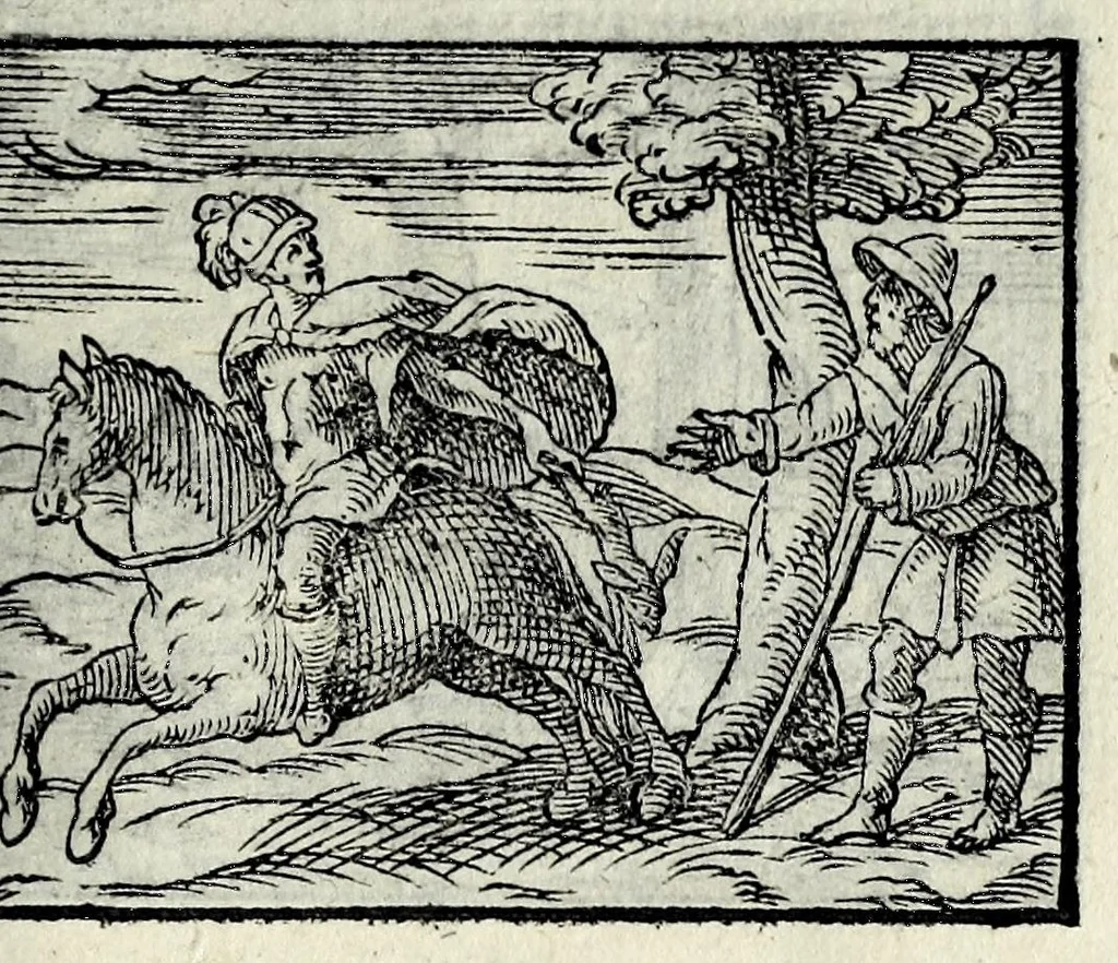 An illustration from Centvm fabvlae ex antiqvis scriptoribus acceptae, et graecis latinisq́; tetrastichis senarijs explicatae, 1587, leaf 157