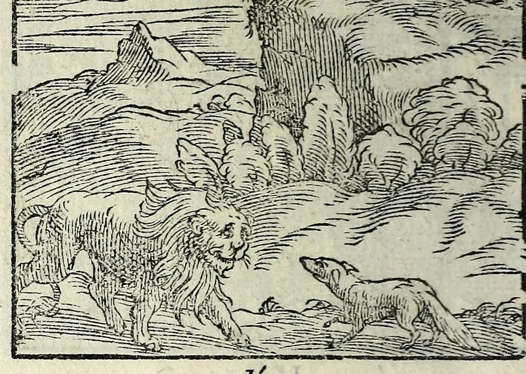 An illustration from Centvm fabvlae ex antiqvis scriptoribus acceptae, et graecis latinisq́; tetrastichis senarijs explicatae, 1587, leaf 30