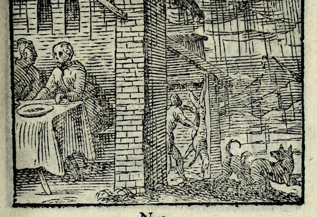 An illustration from Centvm fabvlae ex antiqvis scriptoribus acceptae, et graecis latinisq́; tetrastichis senarijs explicatae, 1587, leaf 65