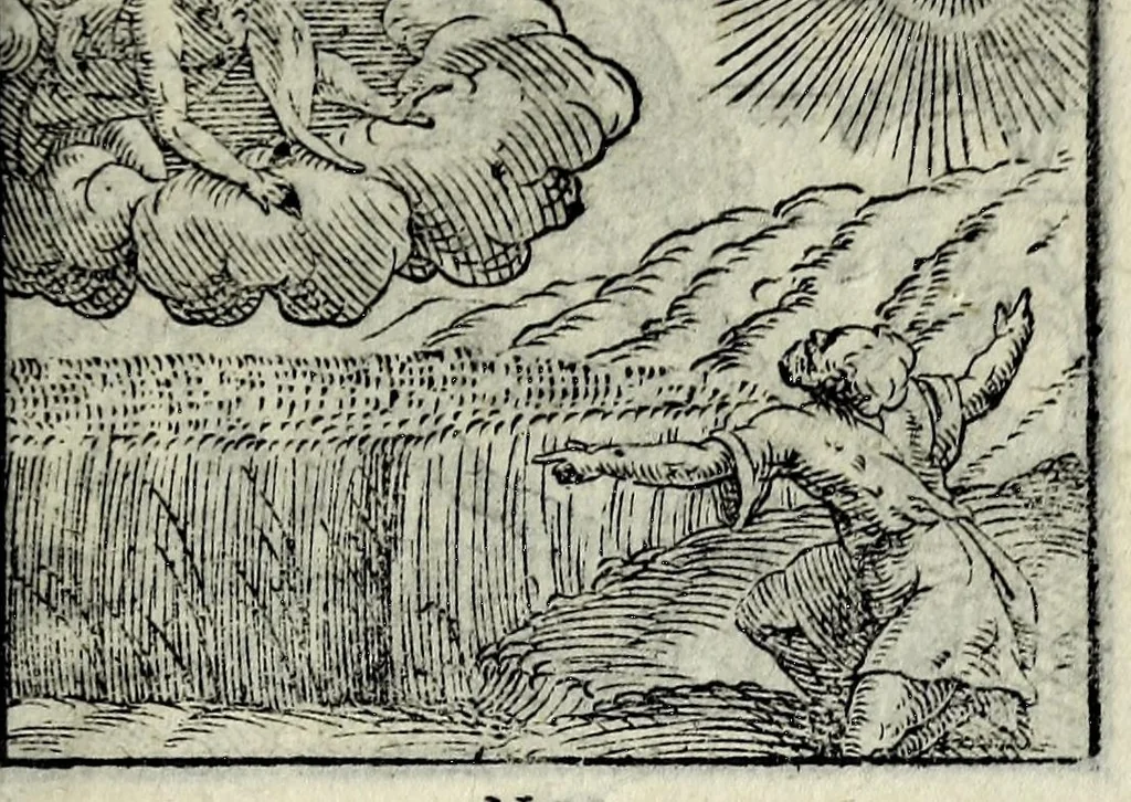 An illustration from Centvm fabvlae ex antiqvis scriptoribus acceptae, et graecis latinisq́; tetrastichis senarijs explicatae, 1587, leaf 69