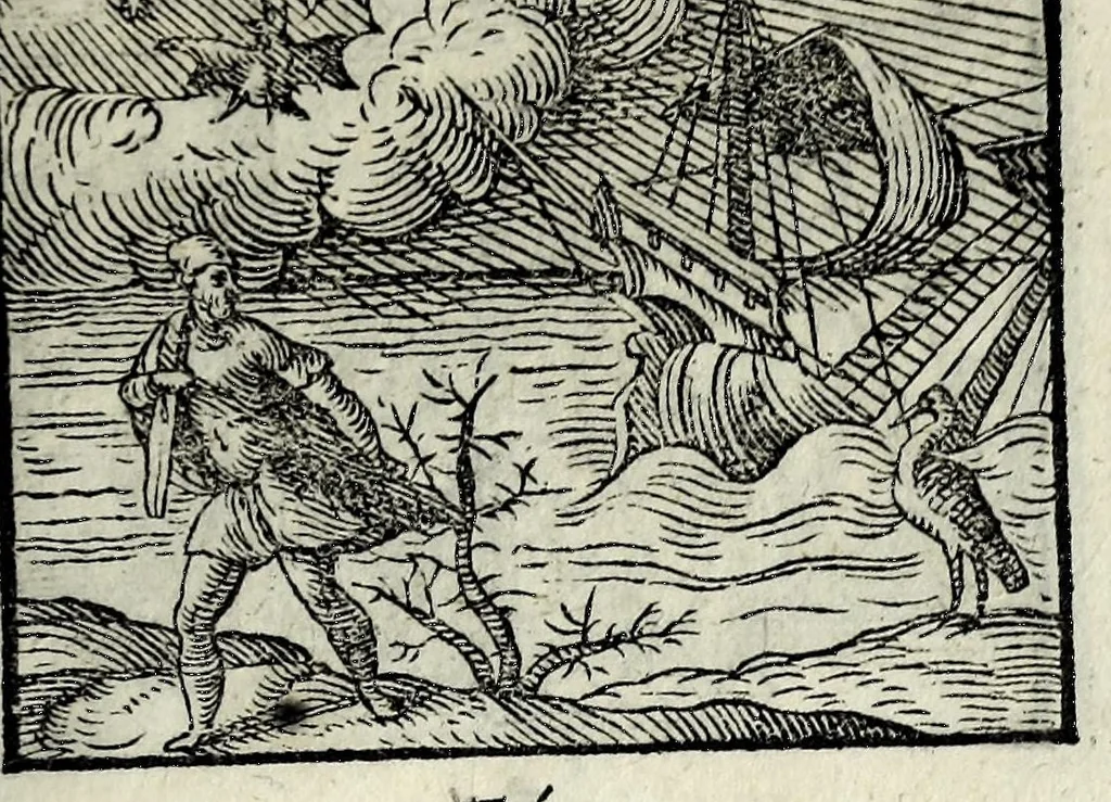An illustration from Centvm fabvlae ex antiqvis scriptoribus acceptae, et graecis latinisq́; tetrastichis senarijs explicatae, 1587, leaf 79