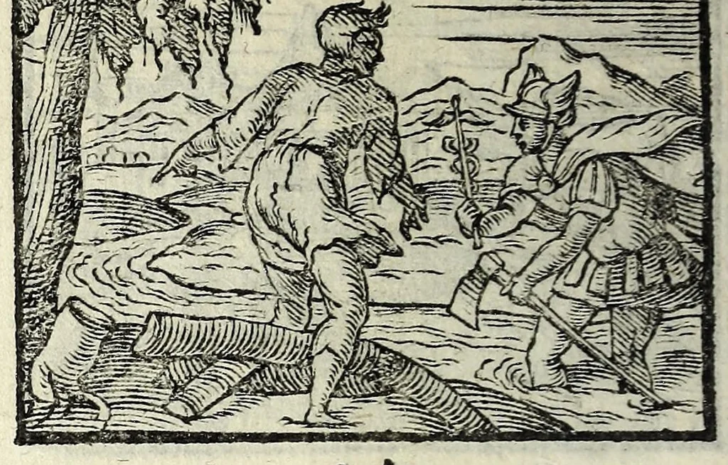 An illustration from Centvm fabvlae ex antiqvis scriptoribus acceptae, et graecis latinisq́; tetrastichis senarijs explicatae, 1587, leaf 88