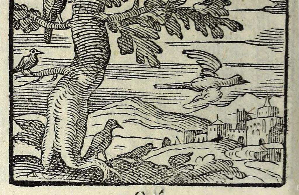 An illustration from Centvm fabvlae ex antiqvis scriptoribus acceptae, et graecis latinisq́; tetrastichis senarijs explicatae, 1587, leaf 90