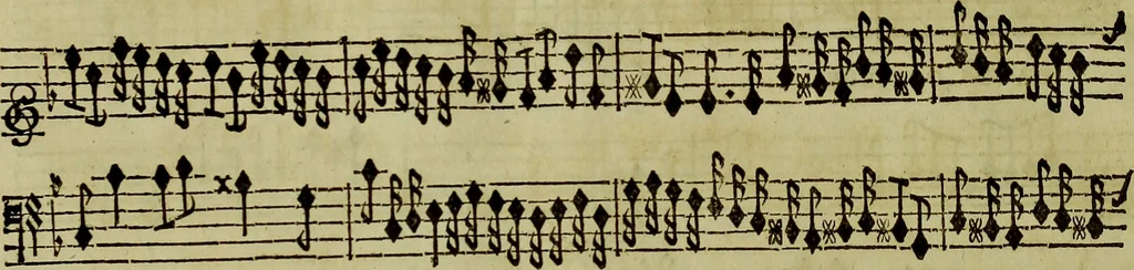 An illustration from Cephale | et | Procris | tragedie | mise| en musique, 1692, leaf 147