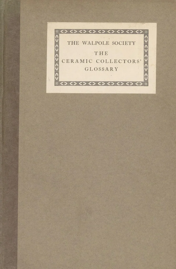 An illustration from The ceramic collectors' glossary, 1914, leaf 1