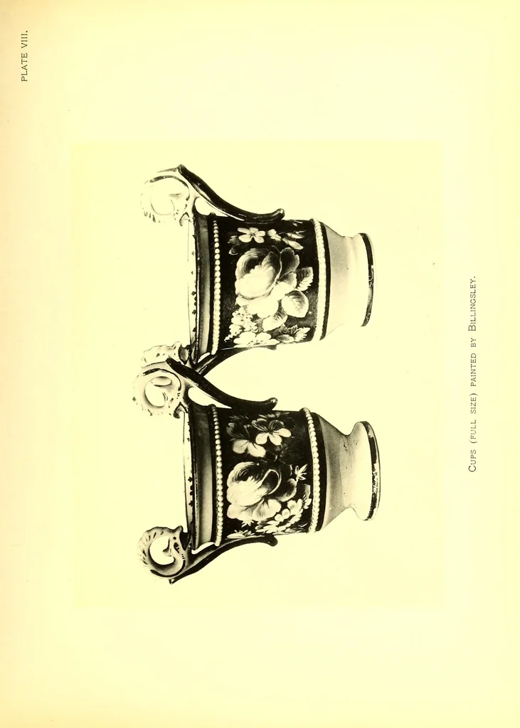 An illustration from The ceramics of Swansea and Nantgarw: a history of the factories. With biographical notices of the artists and others, notes on the merits of the porcelains, the marks thereon, etc, 1897, leaf 103
