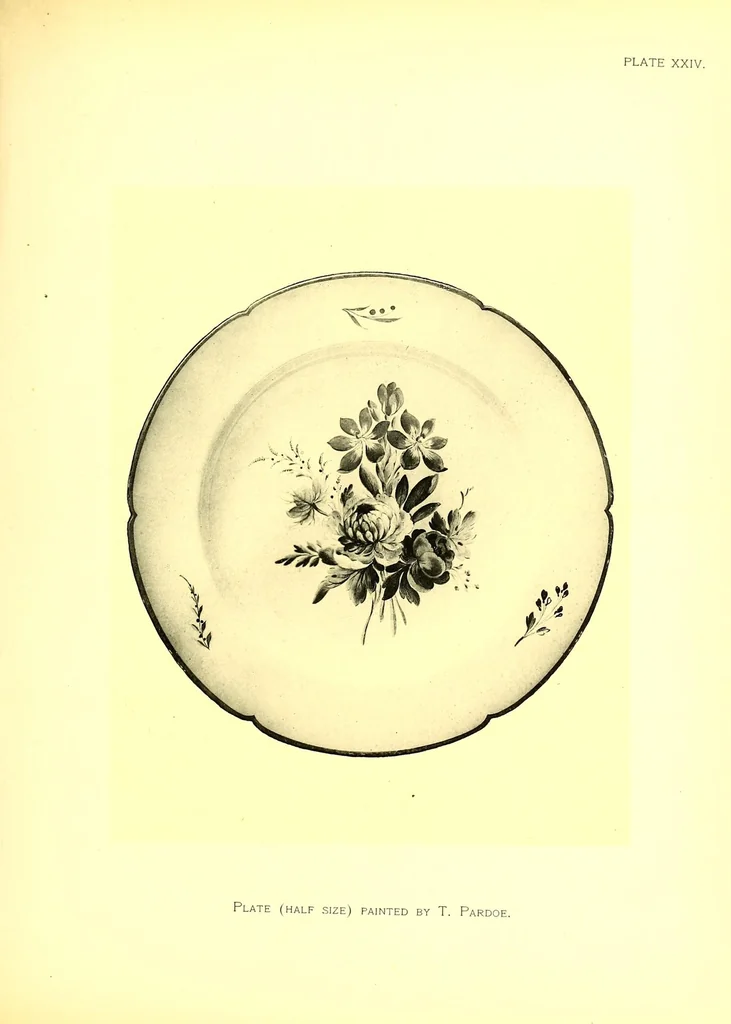 An illustration from The ceramics of Swansea and Nantgarw: a history of the factories. With biographical notices of the artists and others, notes on the merits of the porcelains, the marks thereon, etc, 1897, leaf 295