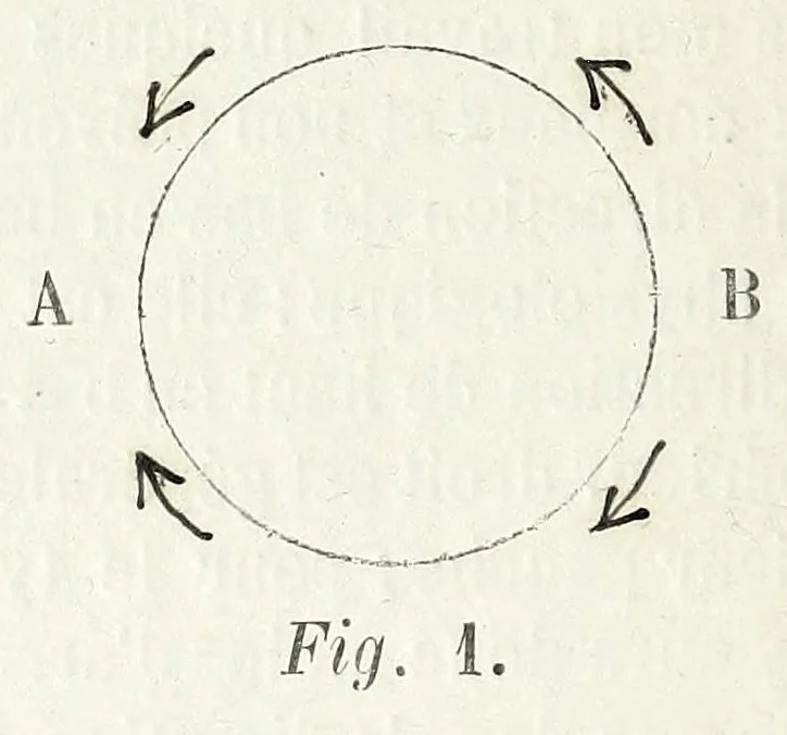 An illustration from Cercle chromatique : présentant tous les compléments et toutes les harmonies de couleurs avec une introduction sur la théorie générale du contraste, du rythme et de la mesure, 1888, leaf 18