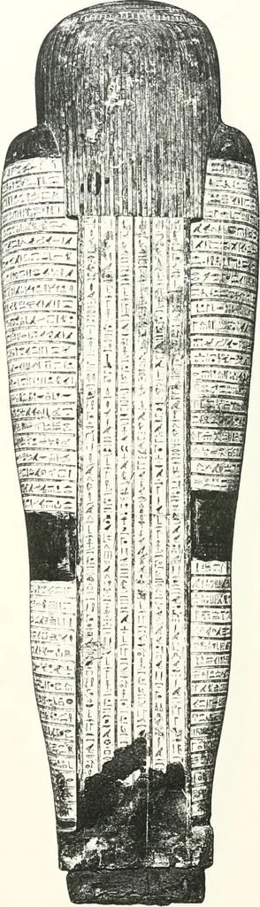 An illustration from Cercueils anthropoïdes des prêtres de Montou, 1913, leaf 174