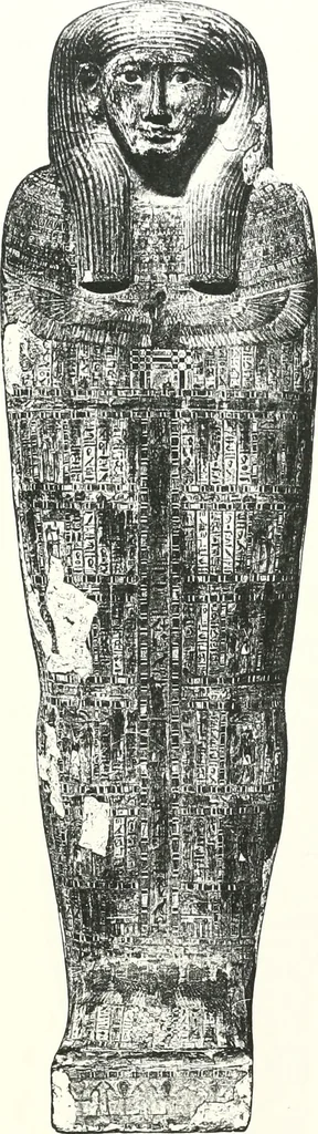 An illustration from Cercueils anthropoïdes des prêtres de Montou, 1913, leaf 188