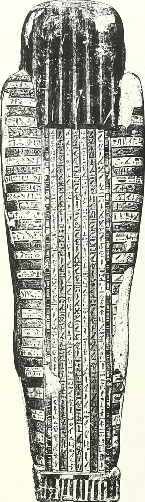 An illustration from Cercueils anthropoïdes des prêtres de Montou, 1913, leaf 188