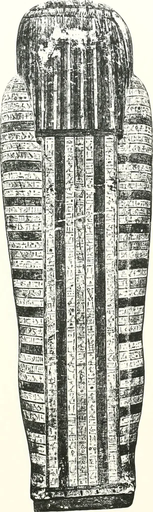 An illustration from Cercueils anthropoïdes des prêtres de Montou, 1913, leaf 190