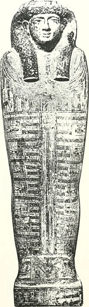 An illustration from Cercueils anthropoïdes des prêtres de Montou, 1913, leaf 196