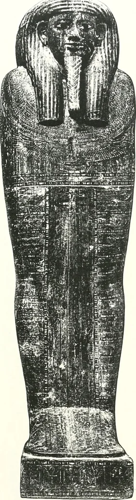 An illustration from Cercueils anthropoïdes des prêtres de Montou, 1913, leaf 198