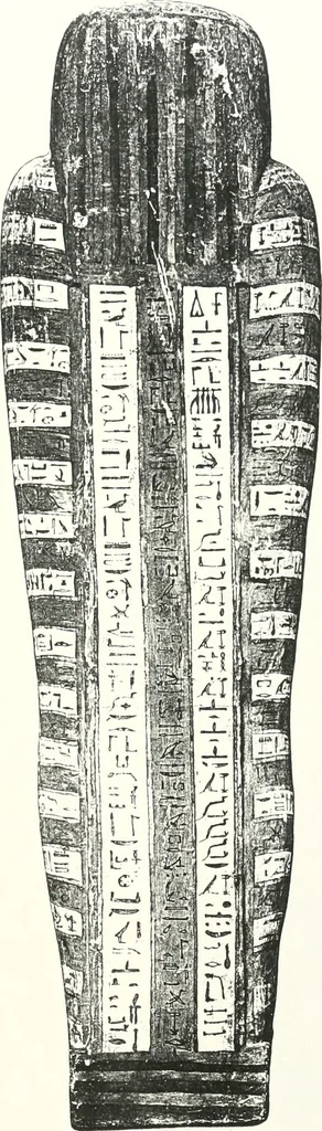 An illustration from Cercueils anthropoïdes des prêtres de Montou, 1913, leaf 206