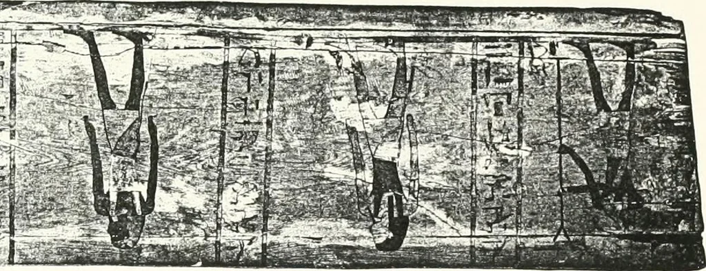 An illustration from Cercueils anthropoïdes des prêtres de Montou, 1913, leaf 222