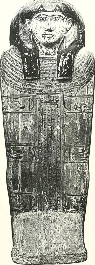 An illustration from Cercueils anthropoïdes des prêtres de Montou, 1913, leaf 230