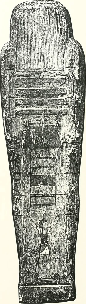 An illustration from Cercueils anthropoïdes des prêtres de Montou, 1913, leaf 230