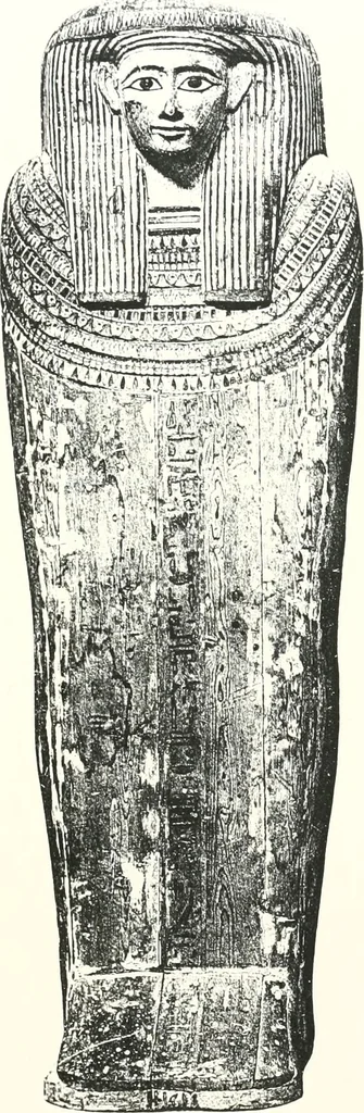 An illustration from Cercueils anthropoïdes des prêtres de Montou, 1913, leaf 236