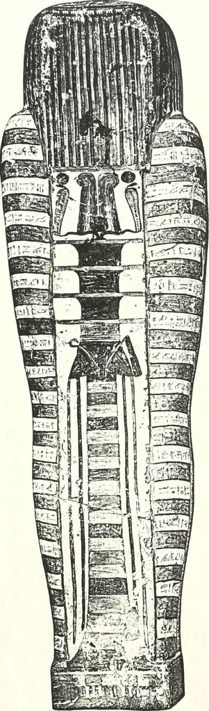 An illustration from Cercueils anthropoïdes des prêtres de Montou, 1913, leaf 238
