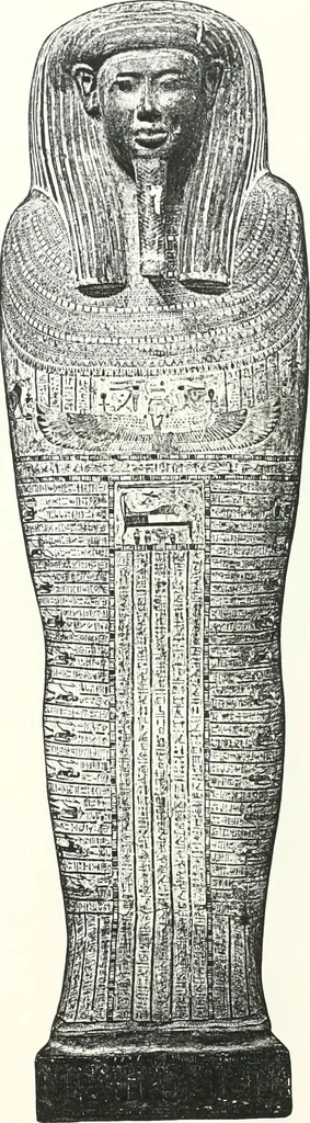 An illustration from Cercueils anthropoïdes des prêtres de Montou, 1913, leaf 238
