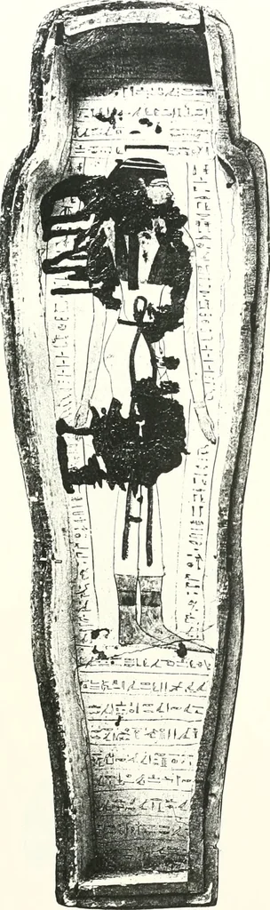An illustration from Cercueils anthropoïdes des prêtres de Montou, 1913, leaf 240