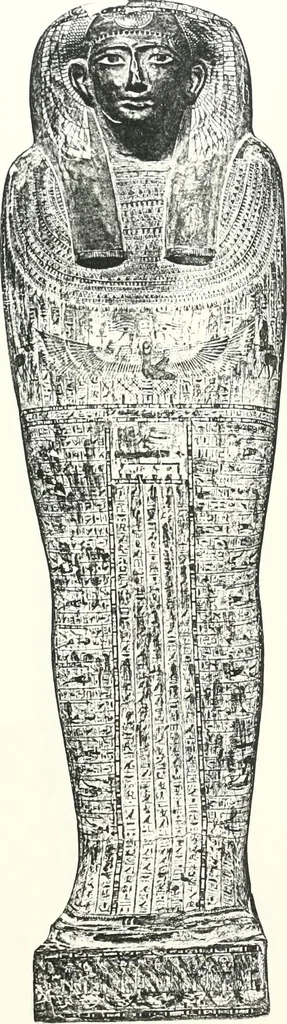 An illustration from Cercueils anthropoïdes des prêtres de Montou, 1913, leaf 242