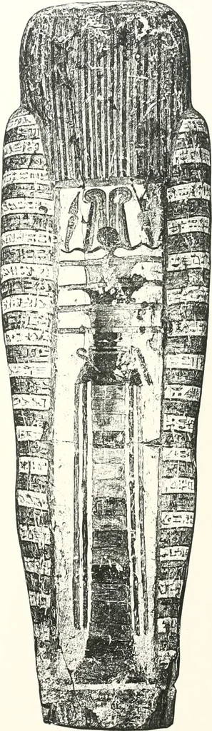 An illustration from Cercueils anthropoïdes des prêtres de Montou, 1913, leaf 252