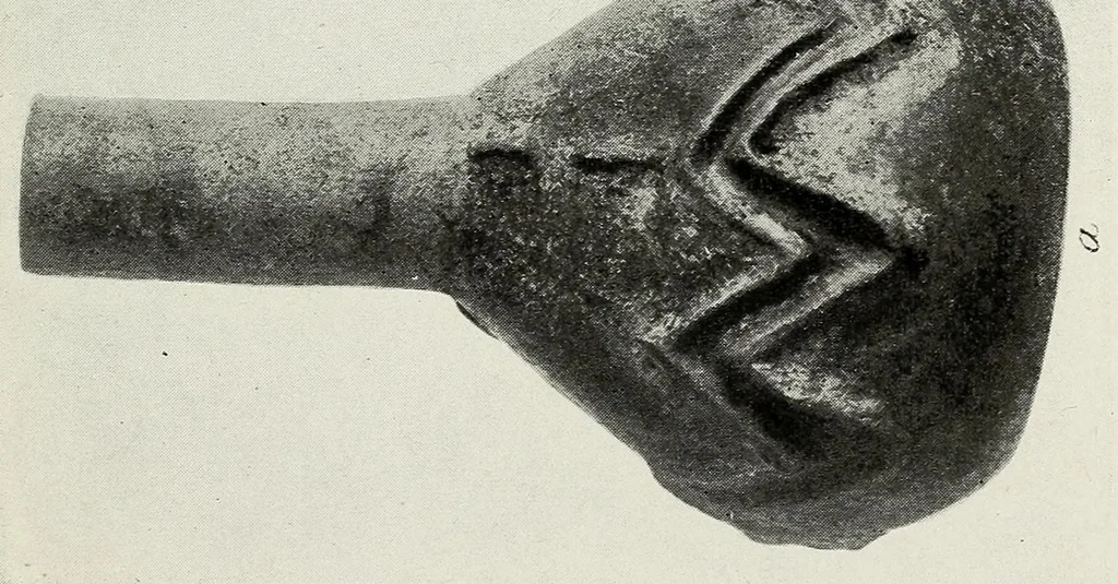 An illustration from Certain Caddo sites in Arkansas, 1920, leaf 375