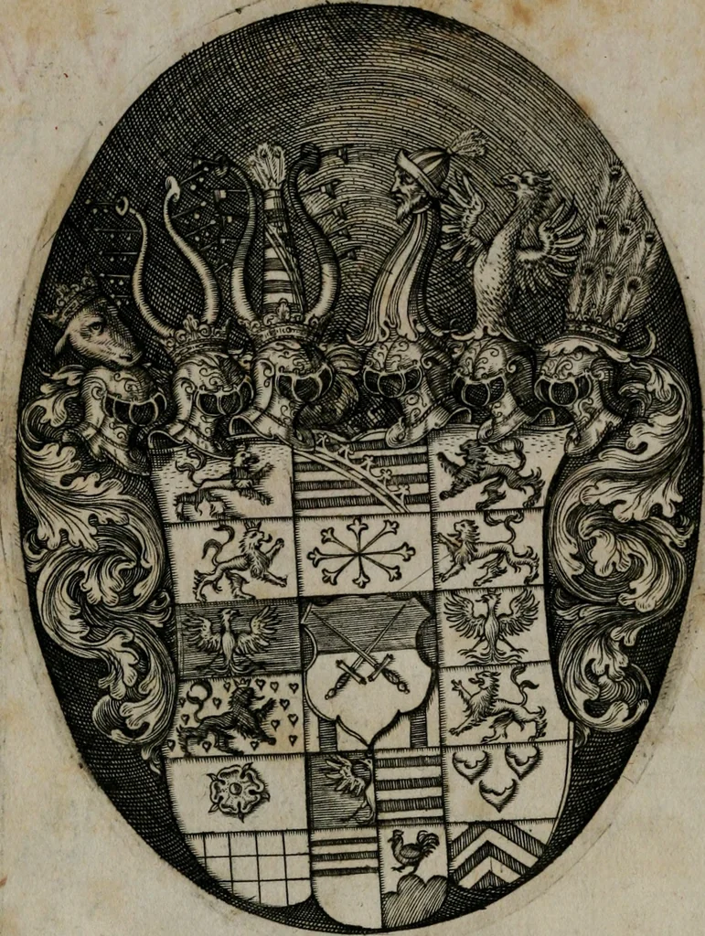 An illustration from Cervvs, hoc est, qvæ per cervvm significata fvere sacris Ægyptiorvm literis. Der Hirsch, vnd Bedeutung der Figuren desselben, welche bey den weisesten Leuten in Egypten breuchlich gewesen sein, 1602, leaf 3
