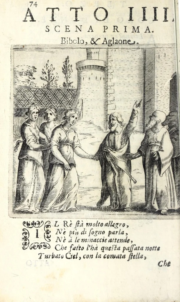 An illustration from Cesonia : tragedia, 1625, leaf 82