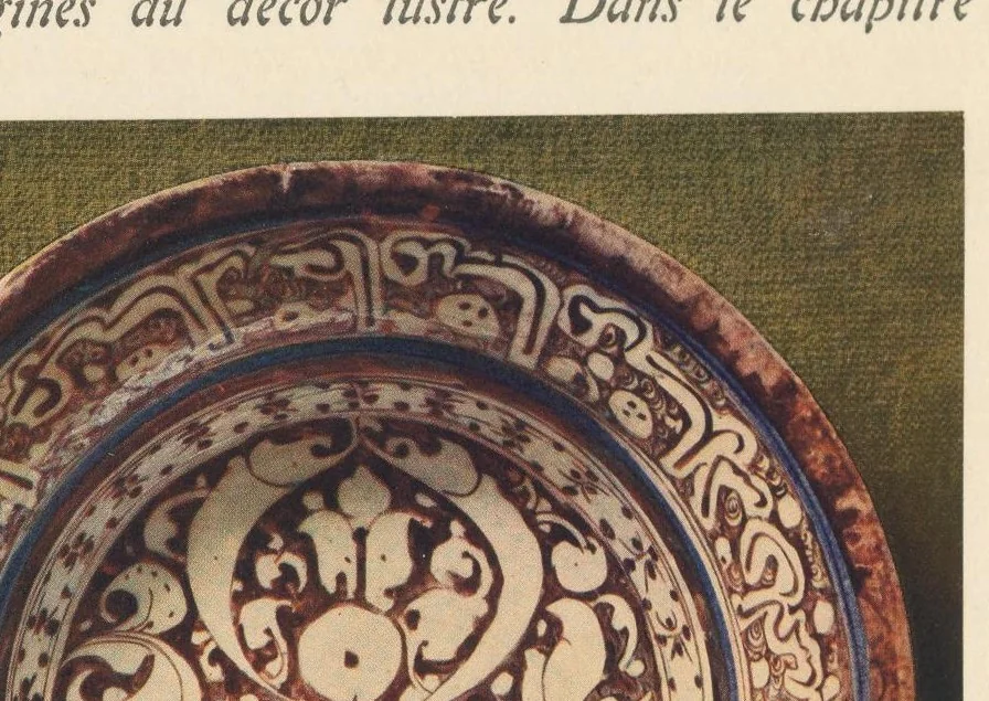 An illustration from La céramique dans l'art musulman, 1913, leaf 10