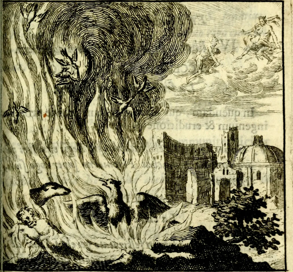 An illustration from C. F. Menestrerii ... Philosophia imaginum id est sylloge symbolorum amlissima, .., 1695, leaf 566
