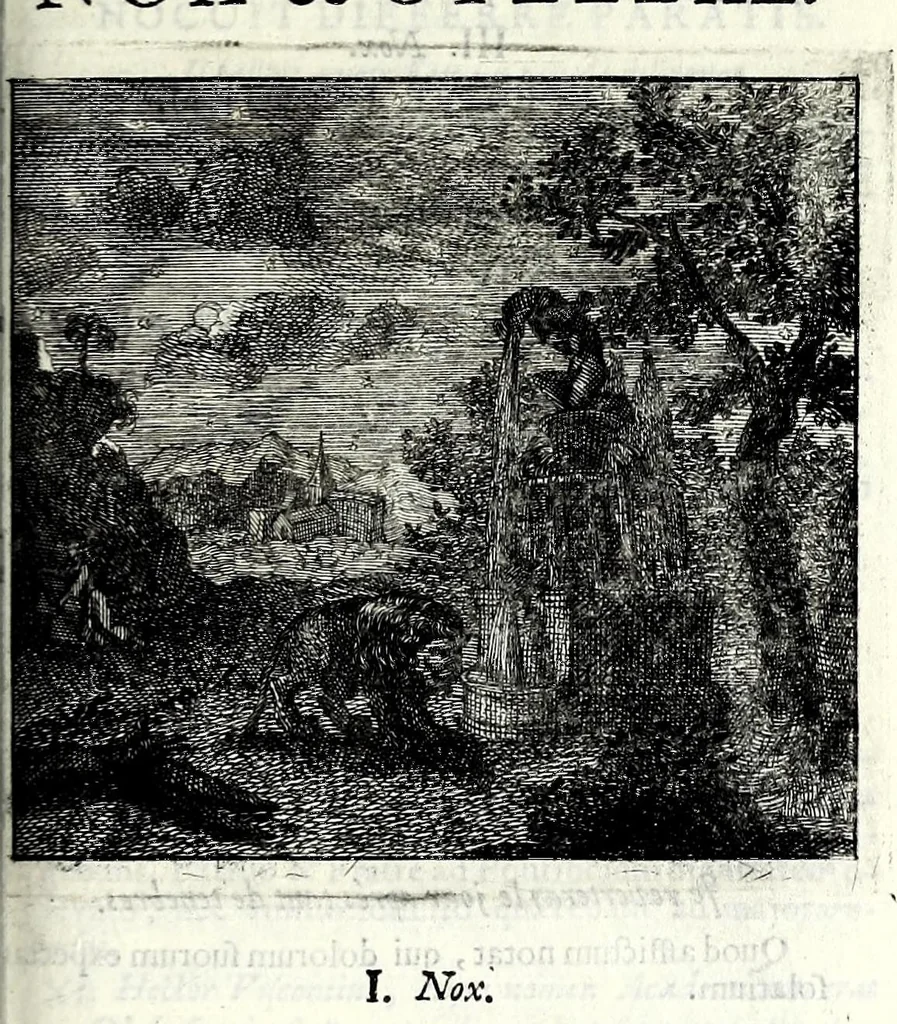 An illustration from C.F. Menestrerii S.J. Philosophia imaginum, id est, Sylloge symbolorum amplissima : qua plurima regum, principum, nobilium, foeminarum illustrium, eruditorum, aliorumque virorum in Europa praestantium, quae prostant, summa diligentia sunt congesta methodoque succincta exhibita : e lingua Gallica in Latinam translata, figurisque elegantioribus ac antea ornata, 1695, leaf 269