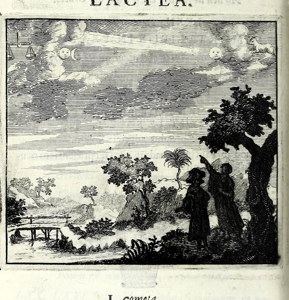 An illustration from C.F. Menestrerii S.J. Philosophia imaginum, id est, Sylloge symbolorum amplissima : qua plurima regum, principum, nobilium, foeminarum illustrium, eruditorum, aliorumque virorum in Europa praestantium, quae prostant, summa diligentia sunt congesta methodoque succincta exhibita : e lingua Gallica in Latinam translata, figurisque elegantioribus ac antea ornata, 1695, leaf 384