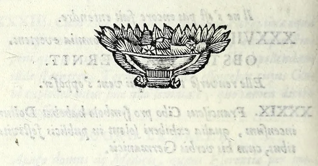 An illustration from C.F. Menestrerii S.J. Philosophia imaginum, id est, Sylloge symbolorum amplissima : qua plurima regum, principum, nobilium, foeminarum illustrium, eruditorum, aliorumque virorum in Europa praestantium, quae prostant, summa diligentia sunt congesta methodoque succincta exhibita : e lingua Gallica in Latinam translata, figurisque elegantioribus ac antea ornata, 1695, leaf 476