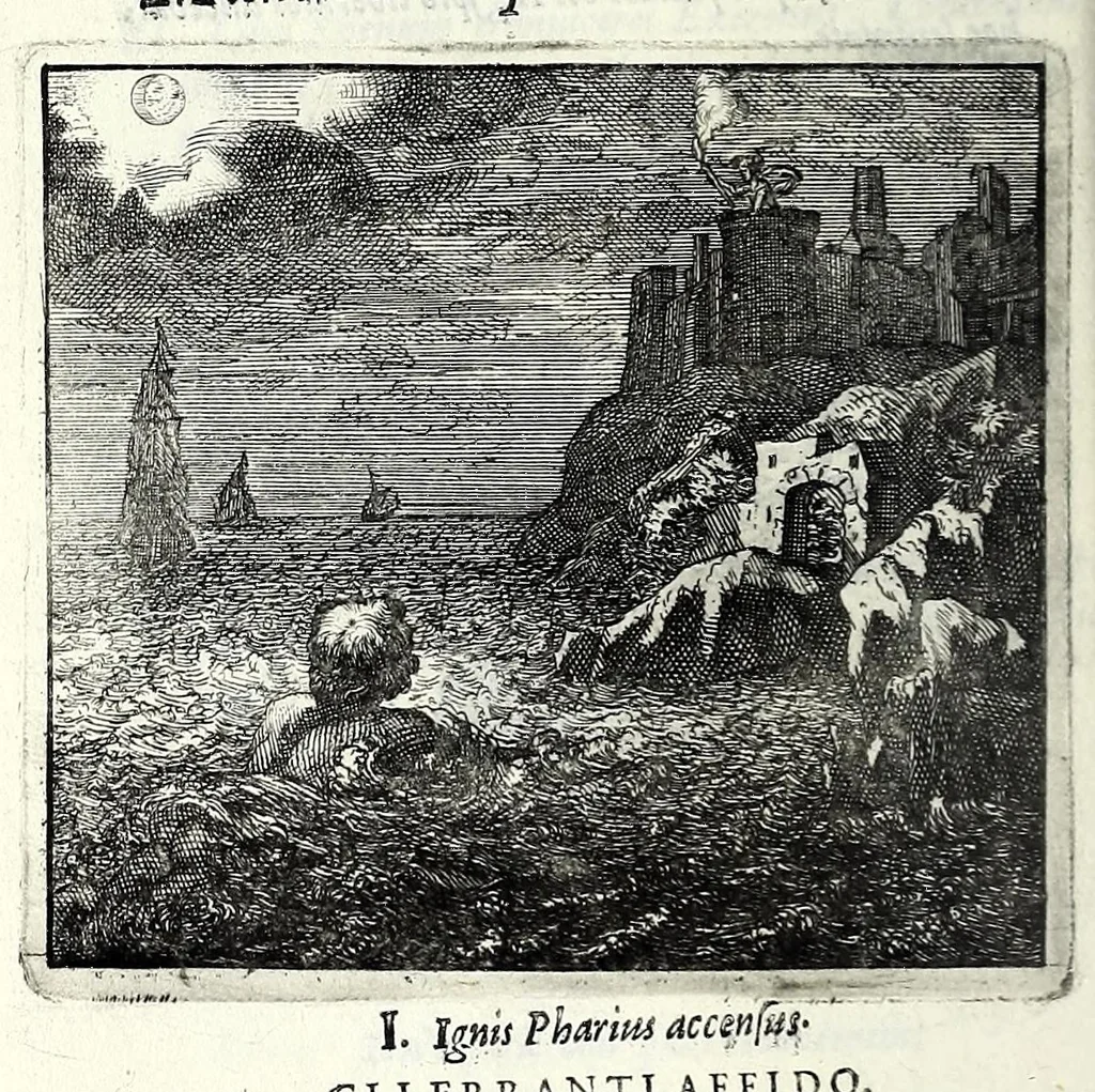 An illustration from C.F. Menestrerii S.J. Philosophia imaginum, id est, Sylloge symbolorum amplissima : qua plurima regum, principum, nobilium, foeminarum illustrium, eruditorum, aliorumque virorum in Europa praestantium, quae prostant, summa diligentia sunt congesta methodoque succincta exhibita : e lingua Gallica in Latinam translata, figurisque elegantioribus ac antea ornata, 1695, leaf 526