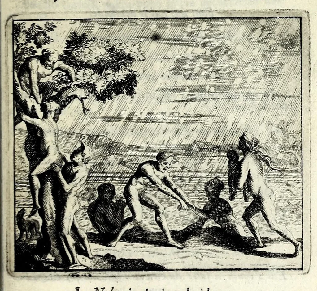 An illustration from C.F. Menestrerii S.J. Philosophia imaginum, id est, Sylloge symbolorum amplissima : qua plurima regum, principum, nobilium, foeminarum illustrium, eruditorum, aliorumque virorum in Europa praestantium, quae prostant, summa diligentia sunt congesta methodoque succincta exhibita : e lingua Gallica in Latinam translata, figurisque elegantioribus ac antea ornata, 1695, leaf 631