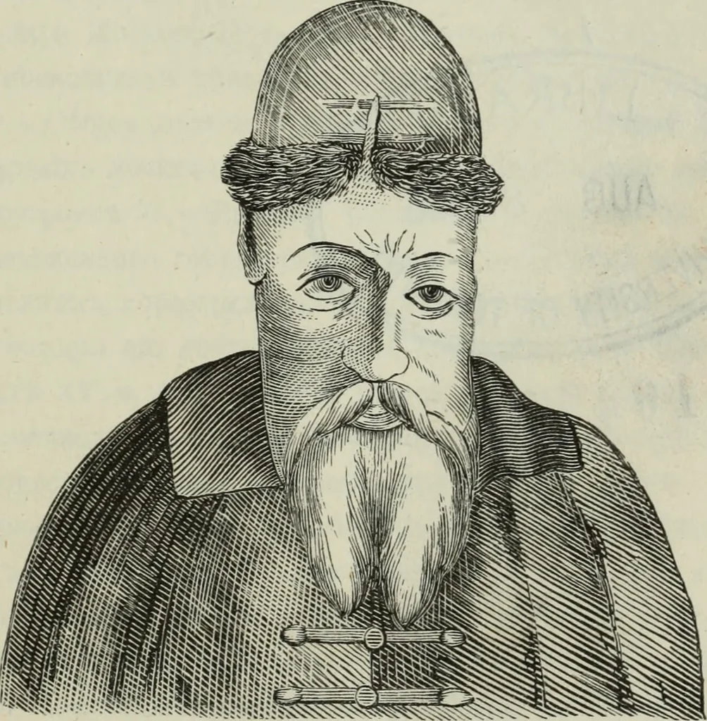 An illustration from Domashni byt russkago naroda v 16 i 17 st, 1895, leaf 6