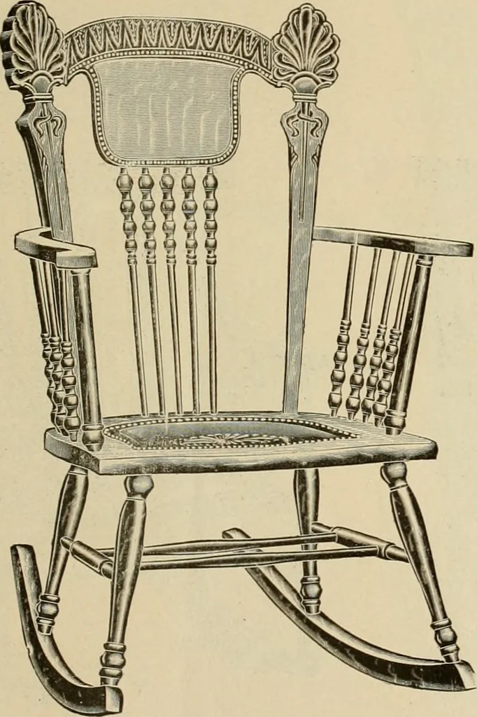 An illustration from Chairs, reed and rattan rockers., 1900, leaf 12