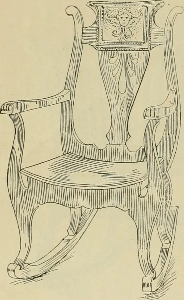 An illustration from Chairs, reed and rattan rockers., 1900, leaf 13