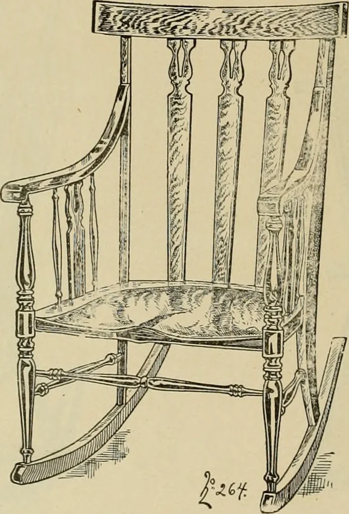 An illustration from Chairs, reed and rattan rockers., 1900, leaf 13