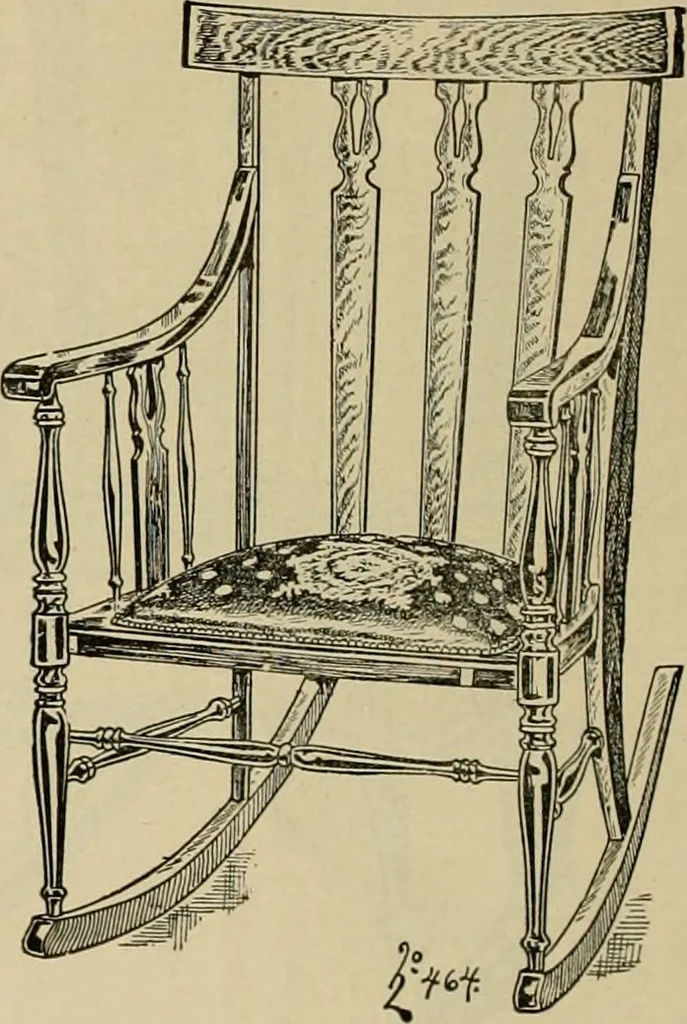 An illustration from Chairs, reed and rattan rockers., 1900, leaf 13