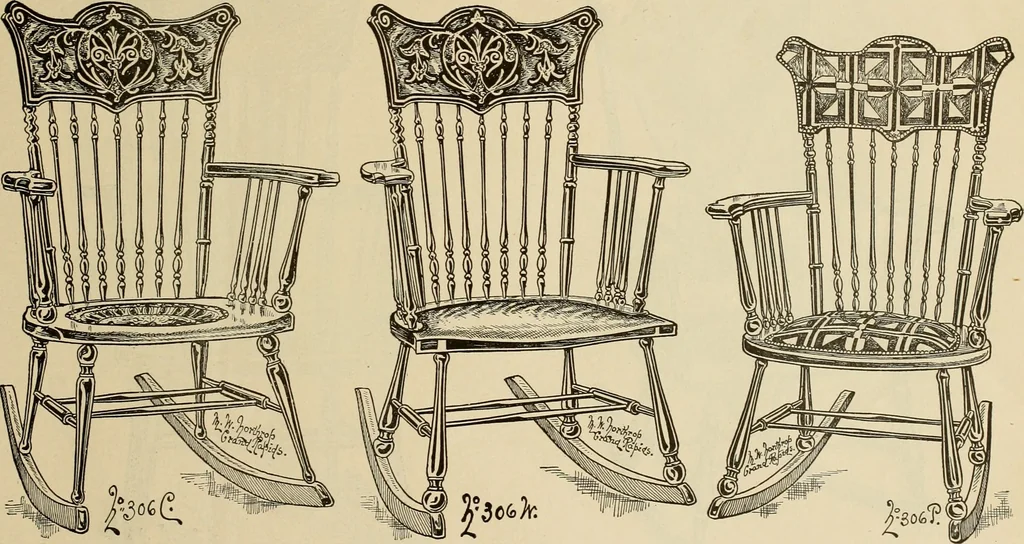 An illustration from Chairs, reed and rattan rockers., 1900, leaf 14