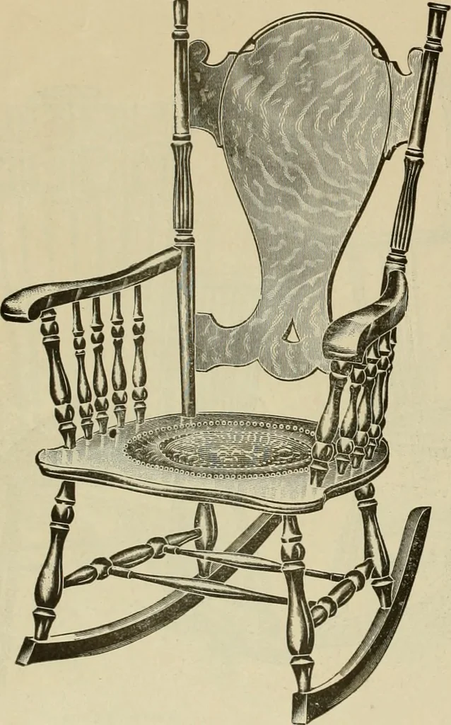 An illustration from Chairs, reed and rattan rockers., 1900, leaf 15