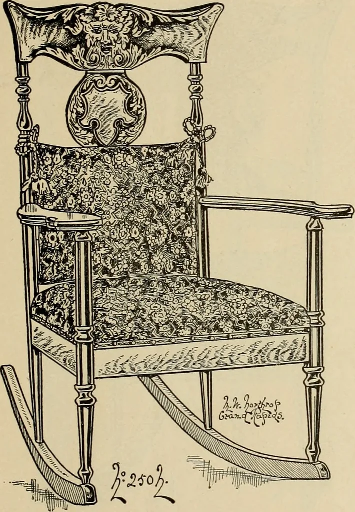An illustration from Chairs, reed and rattan rockers., 1900, leaf 16