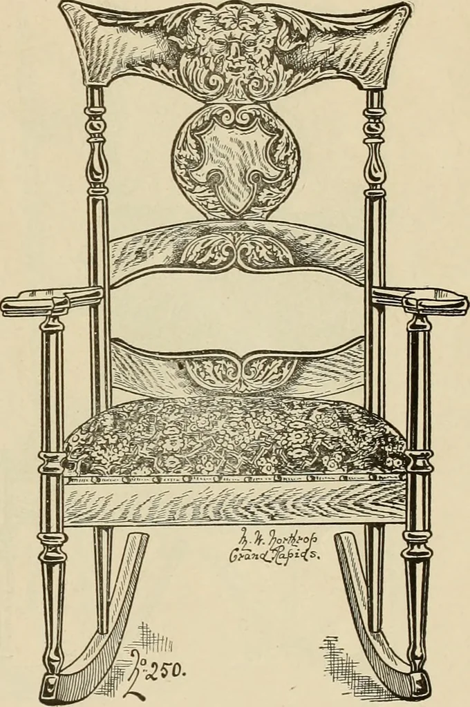 An illustration from Chairs, reed and rattan rockers., 1900, leaf 16