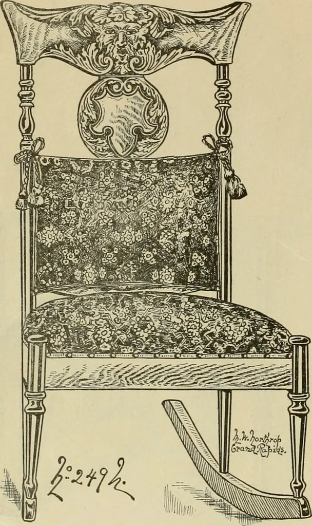 An illustration from Chairs, reed and rattan rockers., 1900, leaf 17